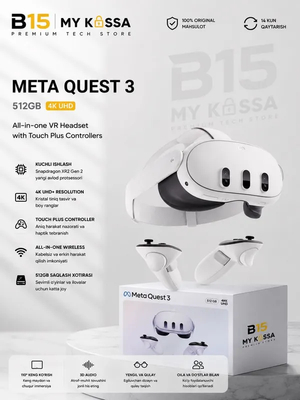 Meta Quest 3 512GB/Dastavka