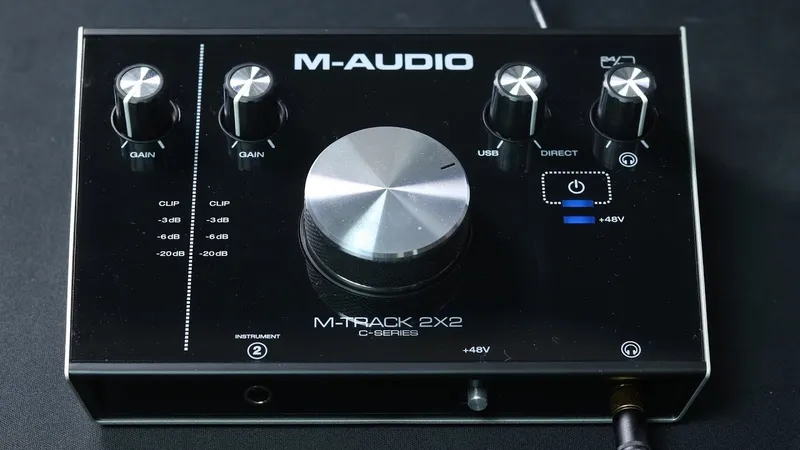 Микрофон и Аудио карта MXL 990 / M Audio 2x2 — фото 1