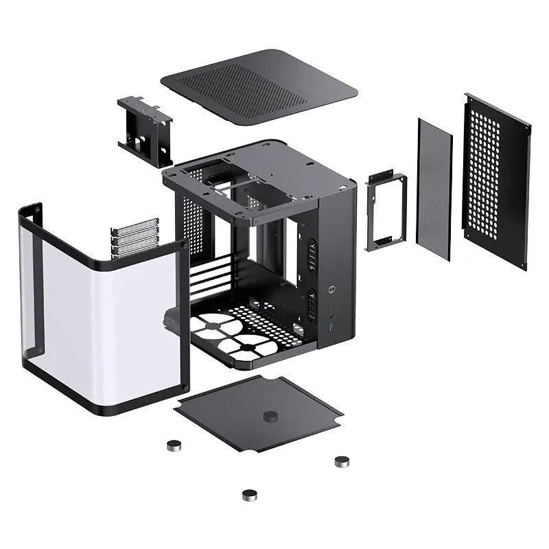 Корпус Jonsbo TK-1 Black (mATX/ITX) 2