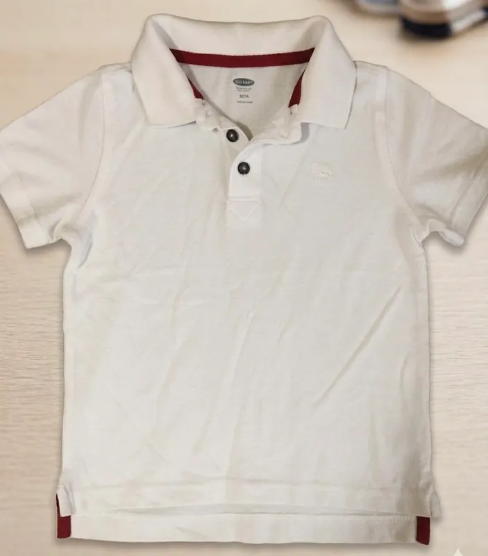 Белоснежная футболка-поло Old Navy (оригинал) — фото 1
