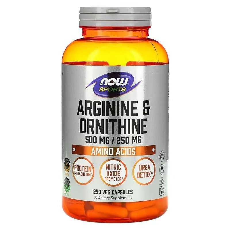 NOW Foods Sports Arginine Ornithine аргинин и орнитин — фото 2