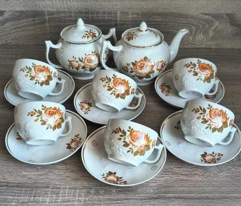 SSSR davridagi «Verbılki» zavodining chinni choy servisi. 6