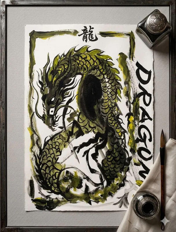 Prenterdan yasalgan dragons san'at asari