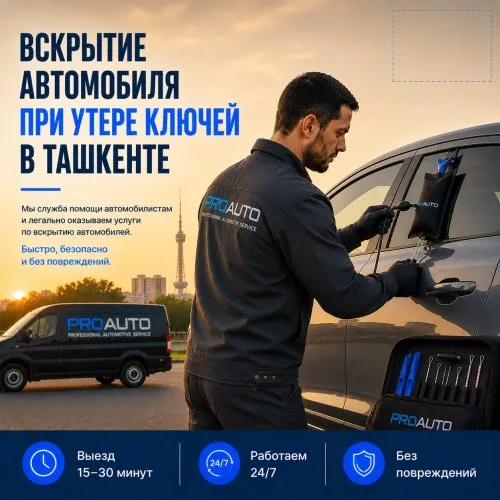 Вскрытие авто при утере ключей в Ташкенте 1