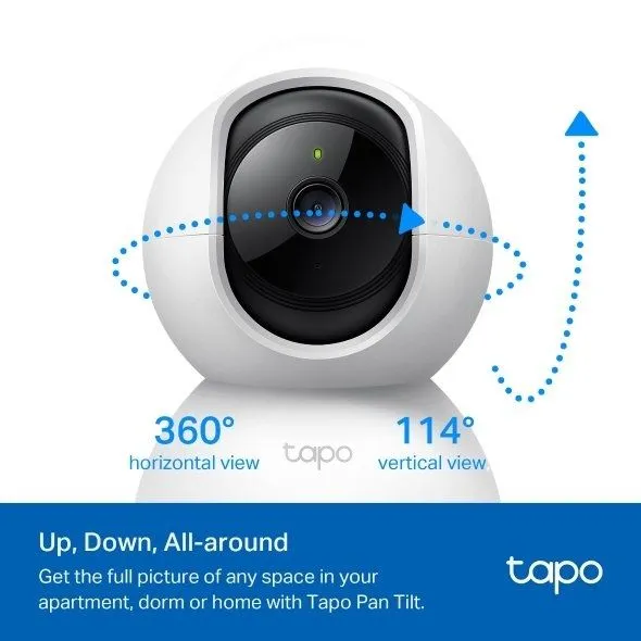 TP-Link Tapo C210 Домашняя поворотная Wi-Fi камера, 3 Мп. 2 TP-Link Tapo C210 Домашняя поворотная Wi-Fi камера, 3 Мп. 2
