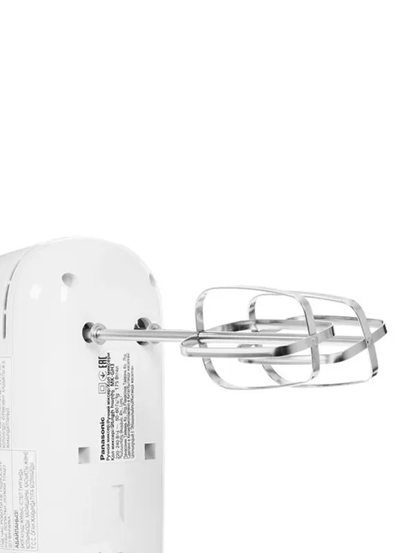 Миксер Panasonic MK-GH3WTQ, ручной, 175Вт, 5 скоростей, белый — фото 5 Миксер Panasonic MK-GH3WTQ, ручной, 175Вт, 5 скоростей, белый — фото 5