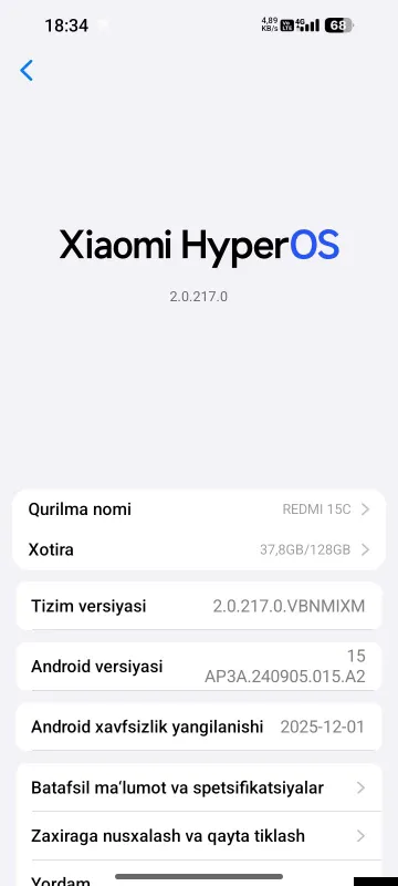 Redmi 15C srochniy sotiladi — фото 1
