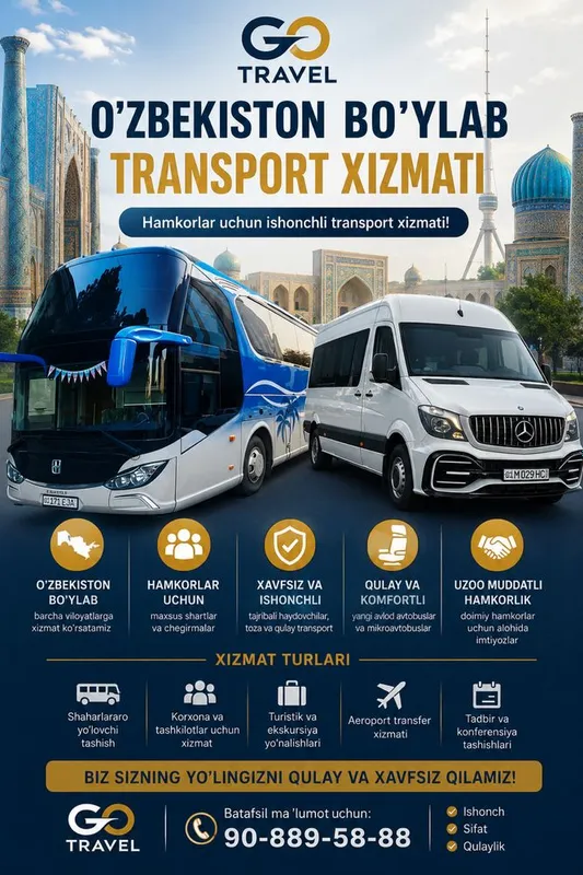 Avtobus va Mikroavtobus xizmati. Аренда автобус Заказ автобус 2