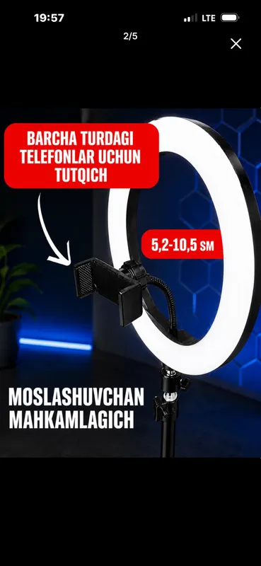 Shtativ tik tok insta lampa 1 Shtativ tik tok insta lampa 1