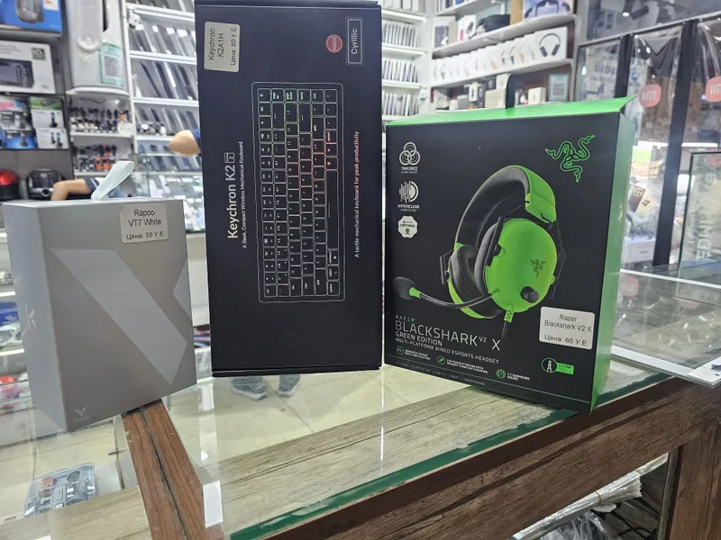 Keychron K2, Rapoo VT7, Razer Blakshark V2 X Keychron K2, Rapoo VT7, Razer Blakshark V2 X