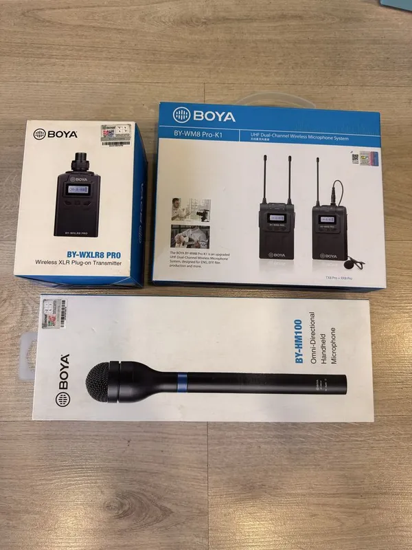 Продам комплект репортёрских микрофонов BOYA (Срочно)