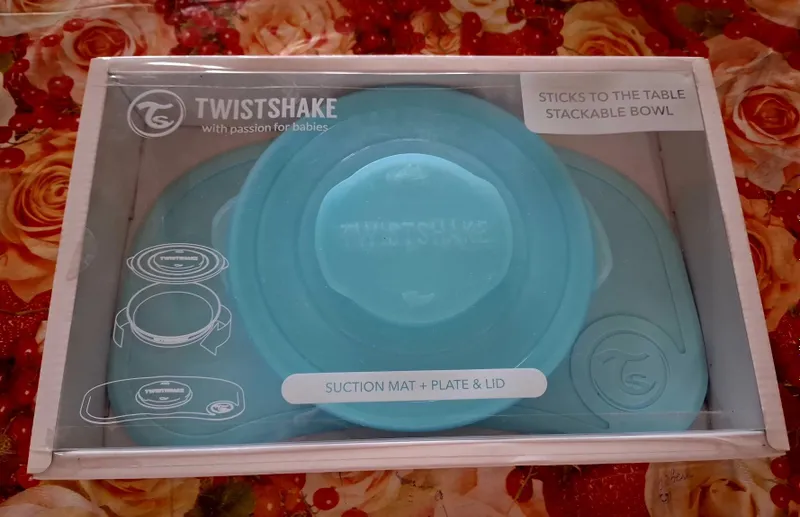 Детский Детский набор Twistshake новый тарелка + крышка + силиконовый Детский Детский набор Twistshake новый тарелка + крышка + силиконовый