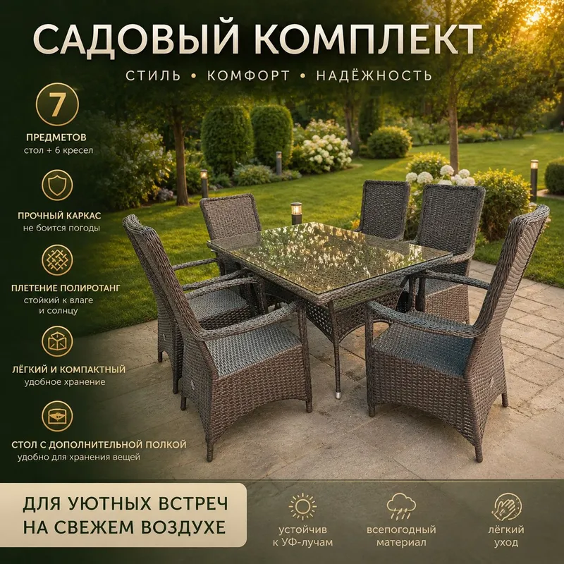 Ishlab chiqaruvchidan | To‘qilgan rattan mebellar | Плетёная мебель