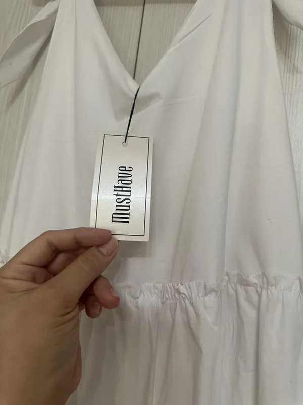 Белое хлопковое платье макси MustHave (новое с биркой) 2 Белое хлопковое платье макси MustHave (новое с биркой) 2