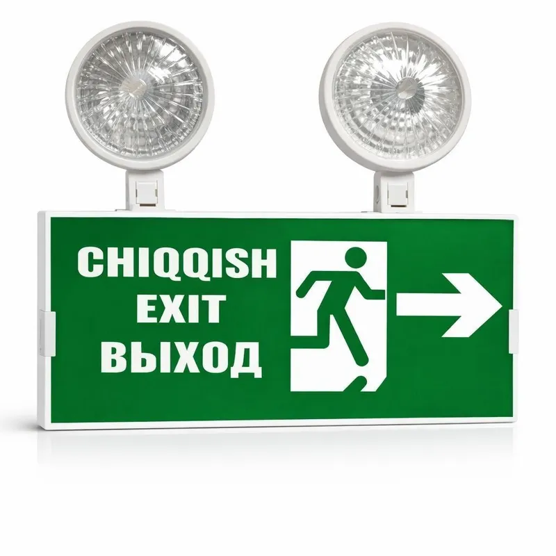 O‘NGGA CHIQISH EXIT ВЫХОД avariyali LED chiroq O‘NGGA CHIQISH EXIT ВЫХОД avariyali LED chiroq
