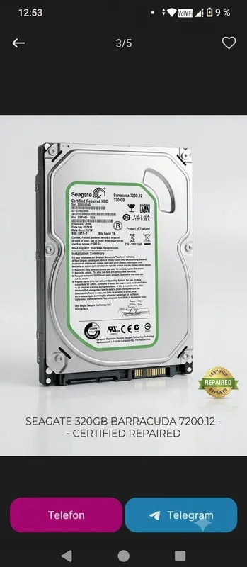 HDD 320GB SOTILADI HDD 320GB SOTILADI