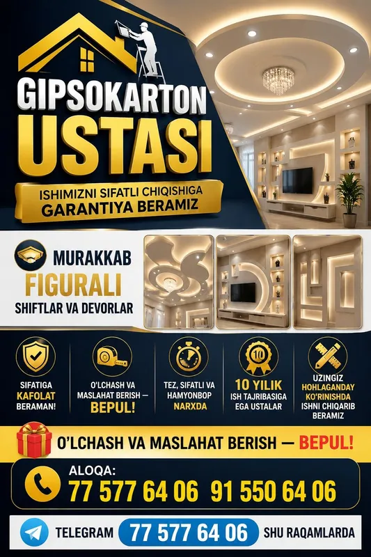 Gepsakarton usta patalok ishlari gepsakardon usta 1 Gepsakarton usta patalok ishlari gepsakardon usta 1