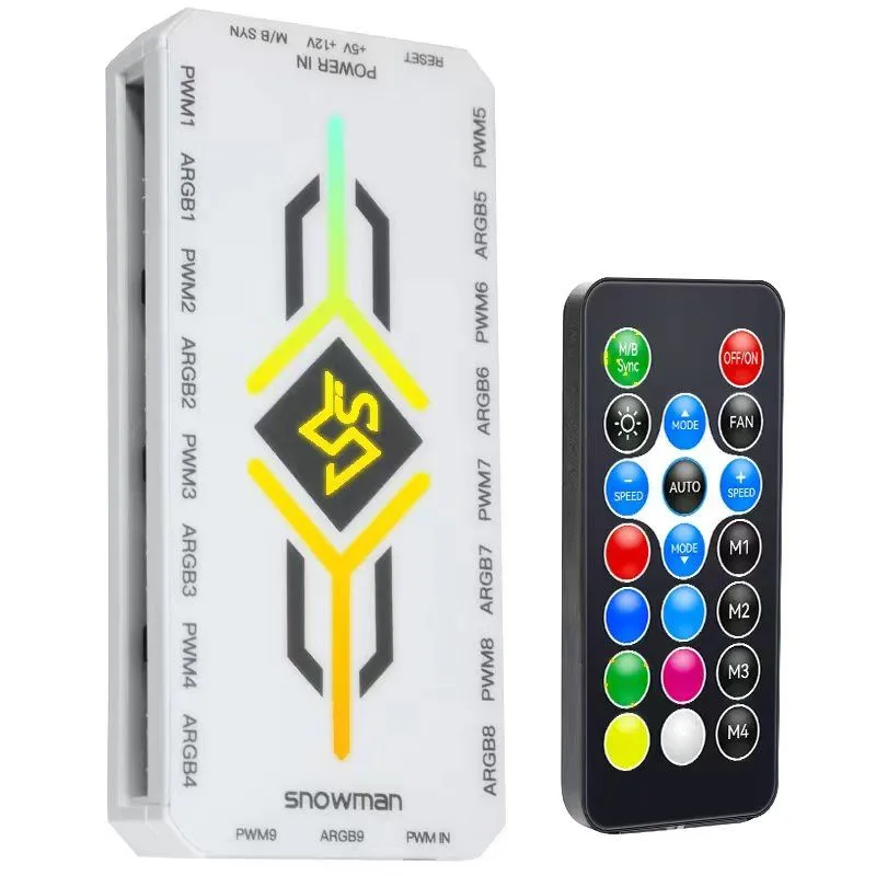 Контроллер snowman H9 Argb 5 v 3 контактный pwm hub 2