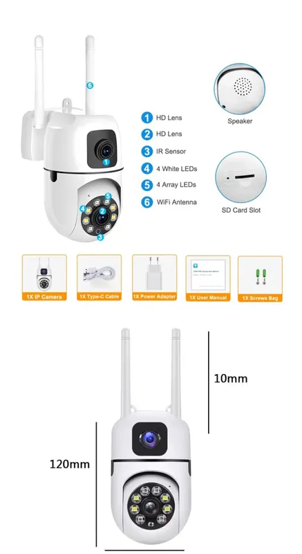 Wifi kamera smart mini ptz camera наружный камера — фото 6