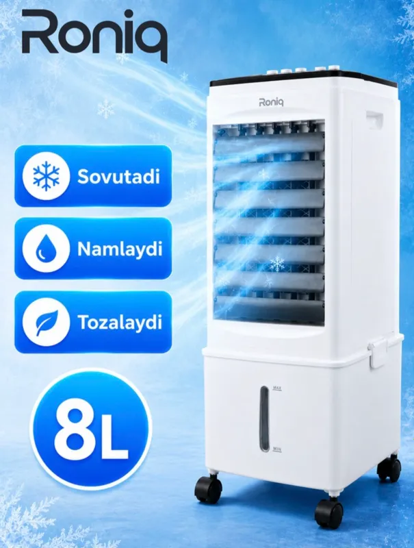Roniq portativ suvli sovutgichi, 2 tezlikli 3 Roniq portativ suvli sovutgichi, 2 tezlikli 3