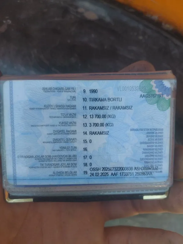 Kamaz presep sotiladi 3 Kamaz presep sotiladi 3