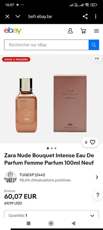 Привозной парфюм женский Zara