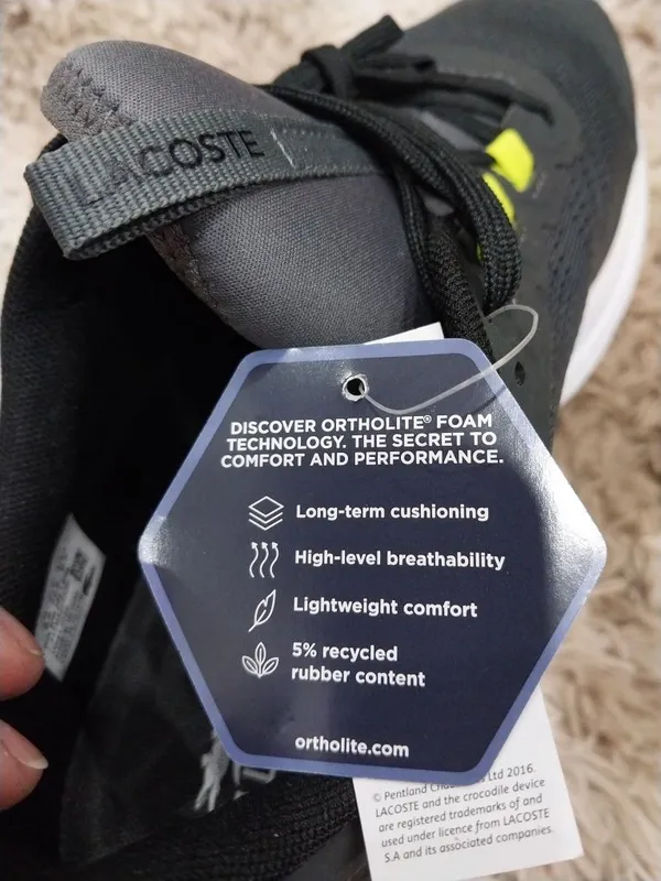 Мужские кроссовки Lacoste Men's Run Spin Sneaker. — фото 3