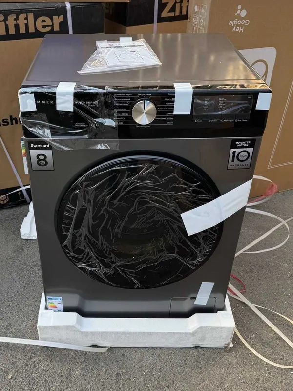 Стиральная машина IMMER 8 кг Black T8 Inverter Steam — фото 5