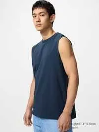 Майка Uniqlo | Синий | Размер L | AIRism Cotton T-Shirt | Sleeveless 1 Майка Uniqlo | Синий | Размер L | AIRism Cotton T-Shirt | Sleeveless 1