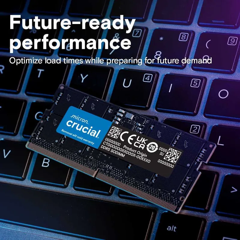 Crucial 48GB DDR5-5600 SODIMM для ноутбуков