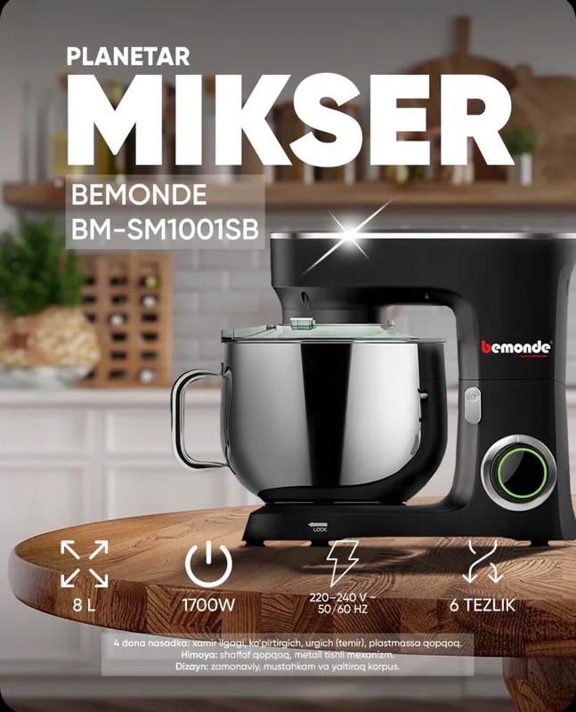 Planetar mikser Bemonde BM-SM1001SB