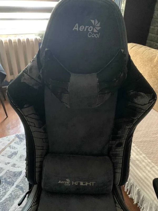 Игровое кресло AeroCool KNIGHT Чёрно-синее — фото 3