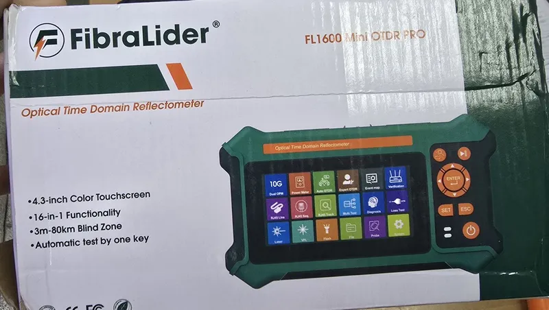 FibraLider FL1600 Mini OTDR PRO 1 FibraLider FL1600 Mini OTDR PRO 1