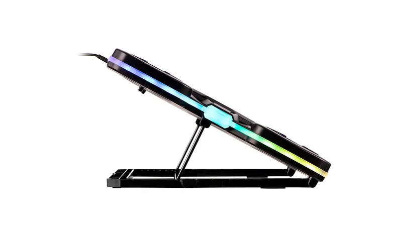 Охлаждающая подставка 2E Gaming CPG-011 для ноутбука до 17,3" (металл/пластик), черная — фото 6