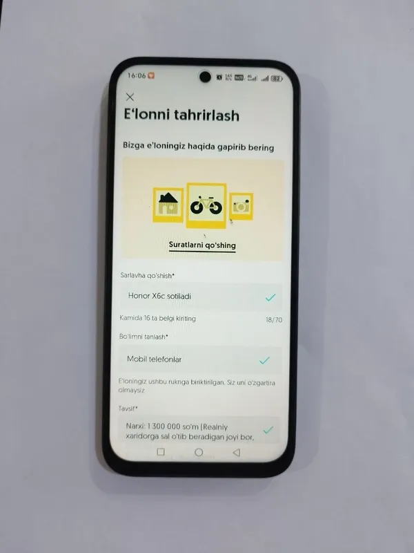 Honor X6c sotiladi 1