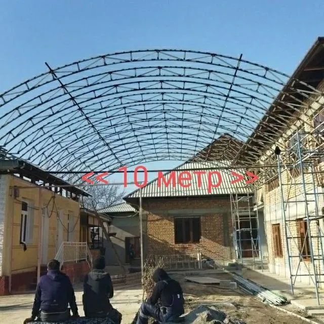 biz sizlar uchun xar hil turdagi tomlar katejlar stadionlarni o'rnatib — фото 1