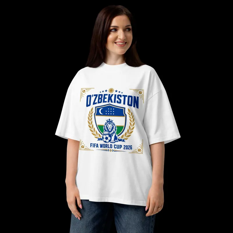 O'ZBEKISTAN FIFA WORLD CUP 2026 — Premium Oversized Futbolka — фото 2