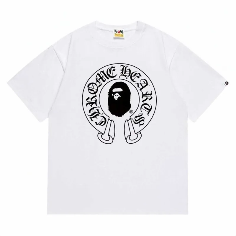 Оверсайз-футболка Chrome Hearts x A Bathing Ape (BAPE)