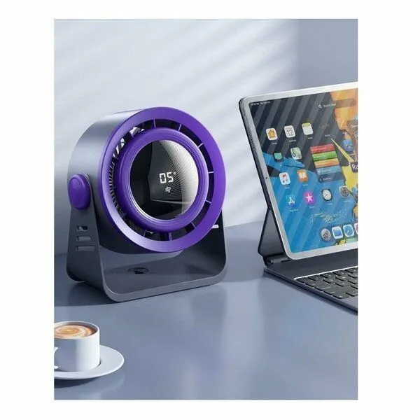 Portativ Mini Ventilyator 360°Smart Ekranli — фото 2