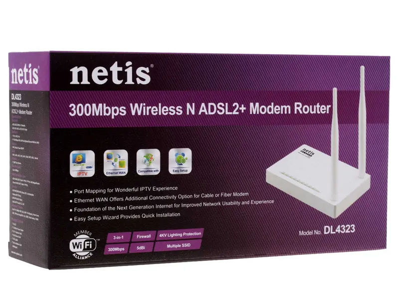 Wi-Fi роутер Netis DL4323 4