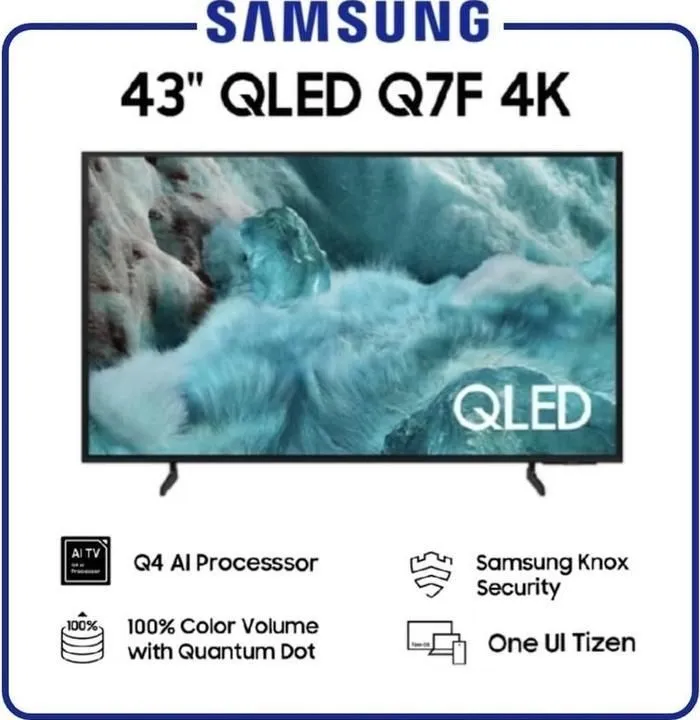 Телевизор Samsung Q7F QLED 2025 4K TizenOS Доставка Бесплатно — фото 1