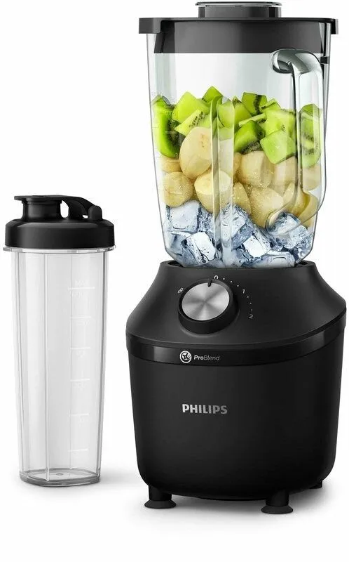 Блендер Philips HR2291/41, 600Вт, черный, 2л, для измельчения льда 4