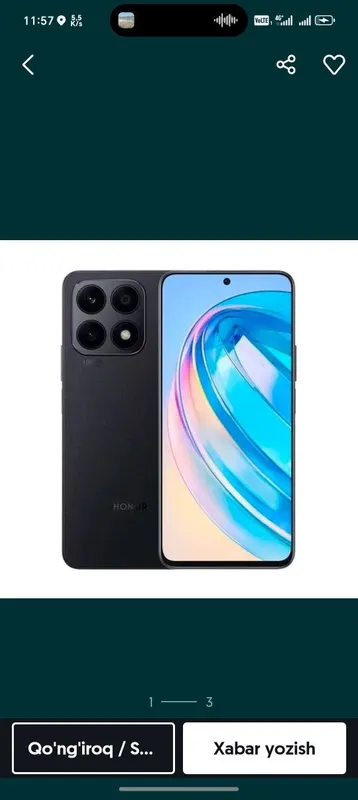 Honor x8 2025 yil Honor x8 2025 yil