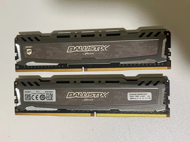 память на пк 16гб Ballistix DDR4 3000MHz 2х8GB память на пк 16гб Ballistix DDR4 3000MHz 2х8GB
