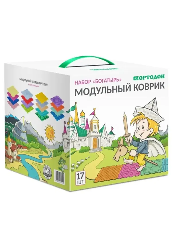 Массажный ортопедический модульный коврик Богатырь 17 пазл Массажный ортопедический модульный коврик Богатырь 17 пазл
