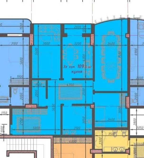 "СРОЧНАЯ ЦЕНА ‼️Shahriabad Коробка 108м2 Голденхаус Ассалом Боглар‼️ — фото 3