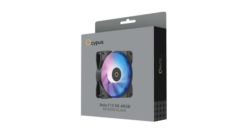 \ Вентилятор для корпуса Ocypus Beta F12 BK ARGB Reverse Blade 2