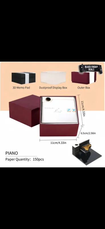 3D Memo  pad  piano — фото 1