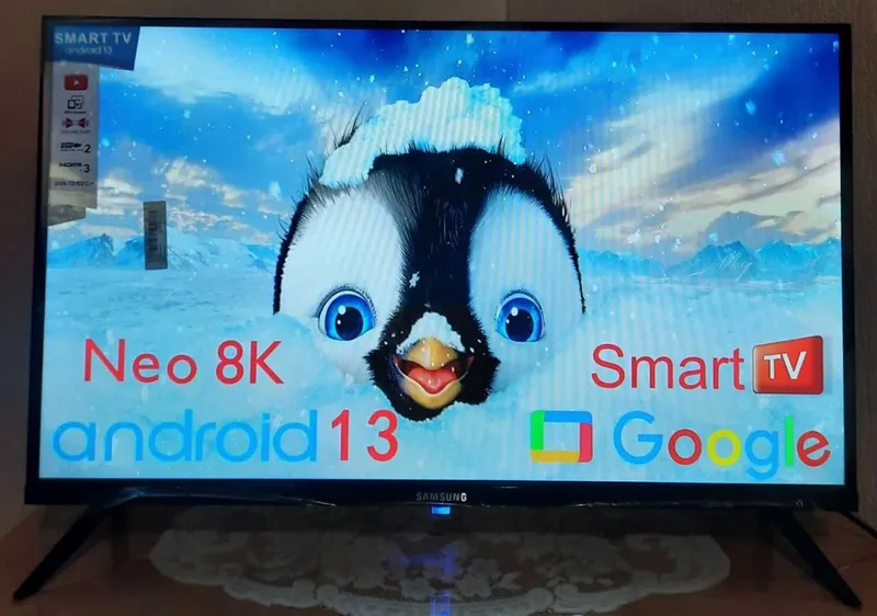75 см х 45 см НОВЫЙ Плазма Телевизор Samsung SMART 35 Android 13 — фото 2