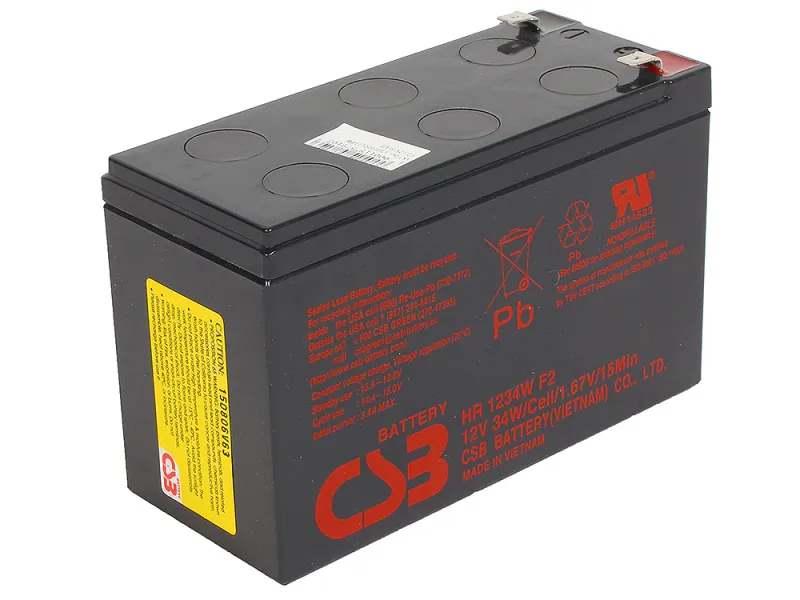 CSB HR1234W 12V/9Ah  AGM, 151x94x65 мм
